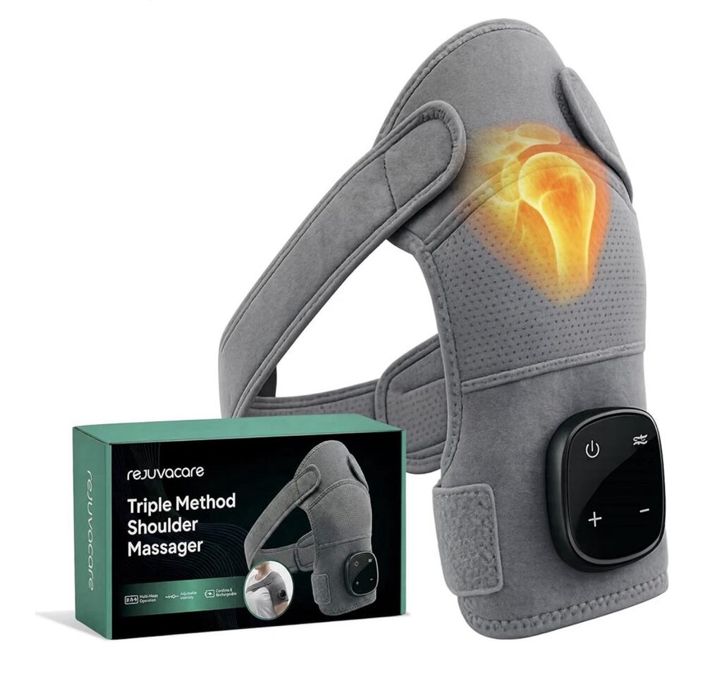 Rejuvacare Shoulder Massager - Triple Method - Heat, Massage & Compression